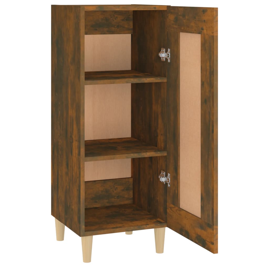 Buffet Chêne fumé 34,5x34x90 cm Bois d'ingénierie - XIOS