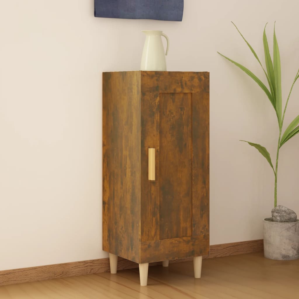 Buffet Chêne fumé 34,5x34x90 cm Bois d'ingénierie - XIOS