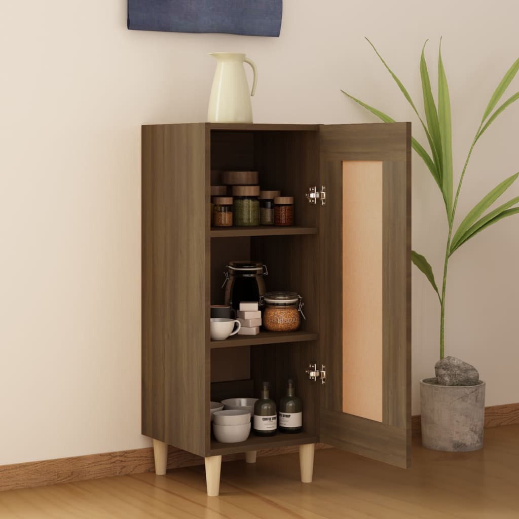 Buffet Chêne marron 34,5x34x90 cm Bois d'ingénierie - XIOS