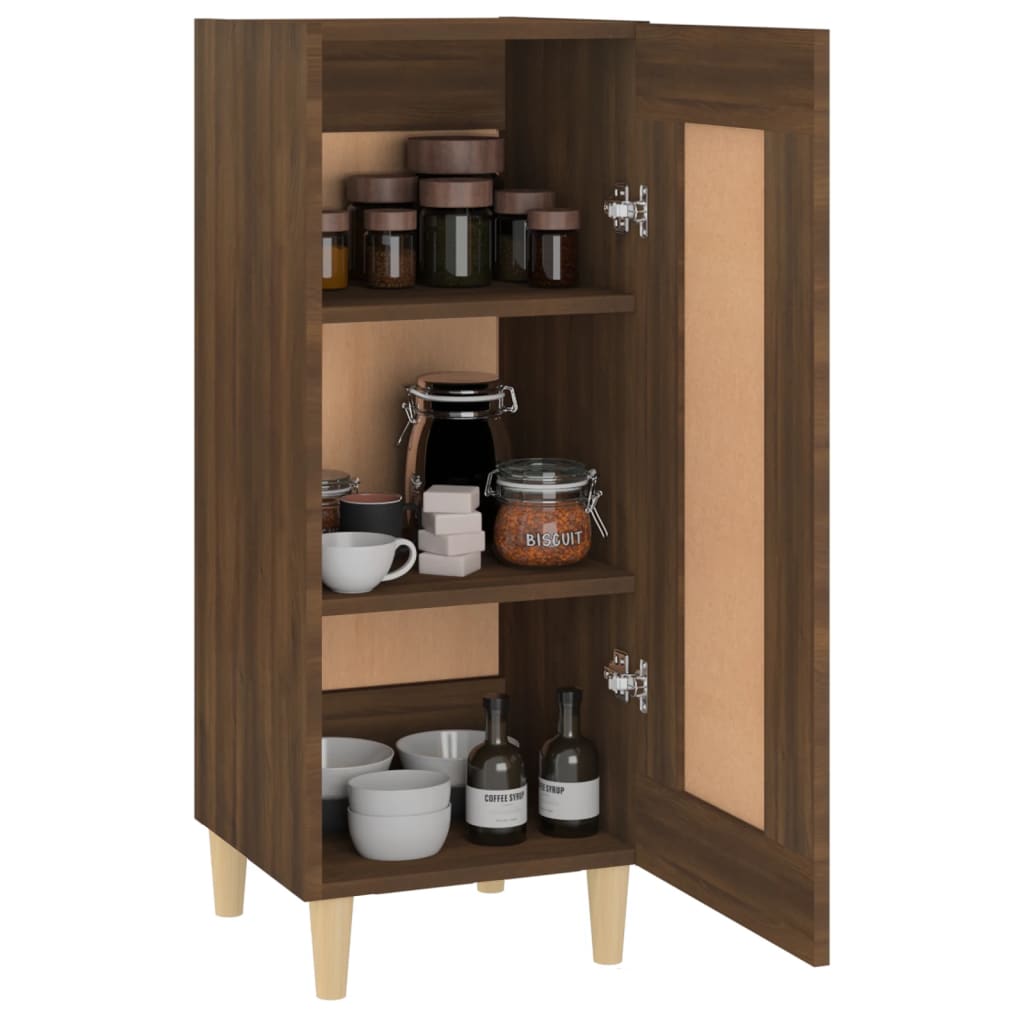 Buffet Chêne marron 34,5x34x90 cm Bois d'ingénierie - XIOS