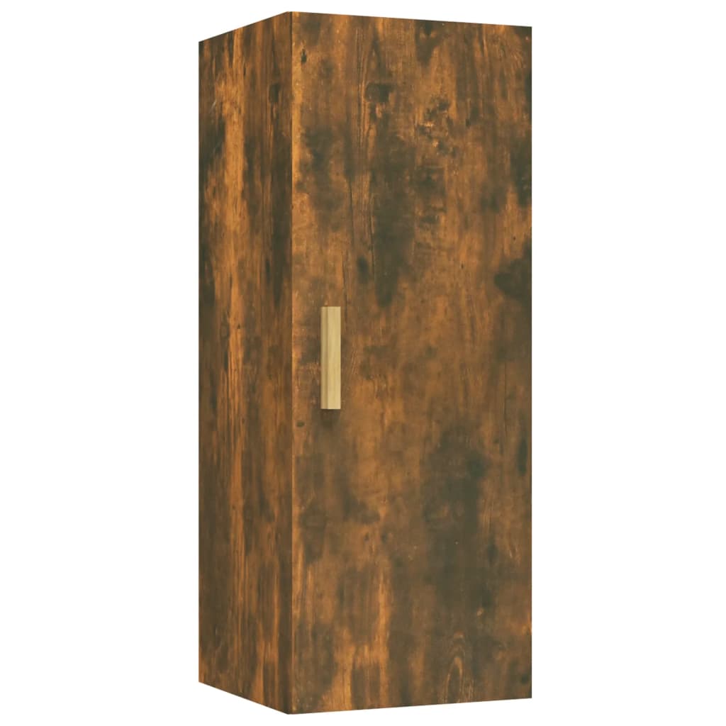 Armoire murale Chêne fumé 34,5x34x90 cm Bois d'ingénierie - XIOS