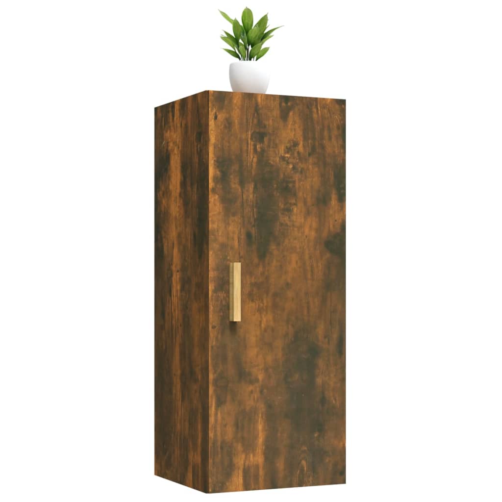 Armoire murale Chêne fumé 34,5x34x90 cm Bois d'ingénierie - XIOS