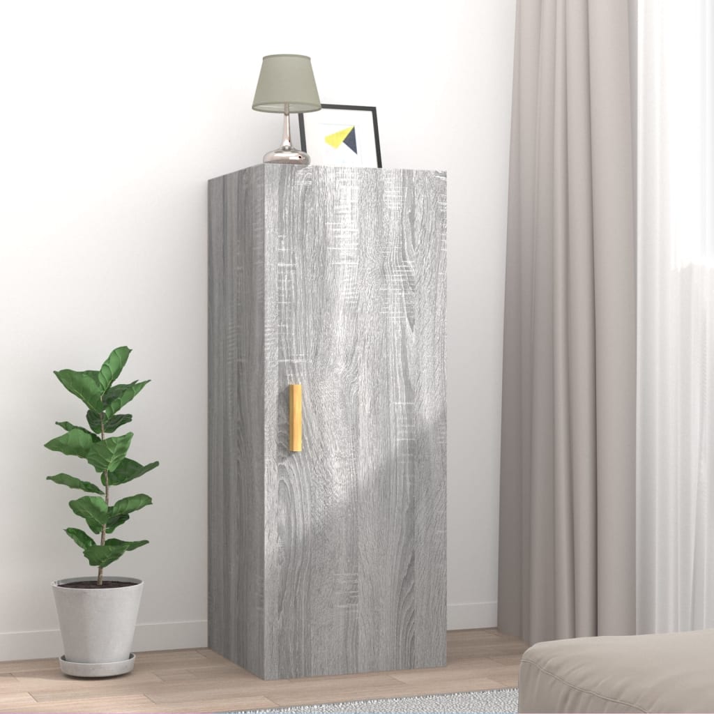 Armoire murale Sonoma gris 34,5x34x90 cm Bois d'ingénierie - XIOS
