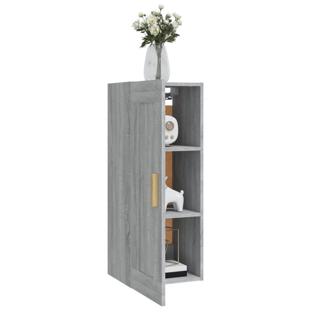Armoire murale Sonoma gris 35x34x90 cm Bois d'ingénierie - XIOS
