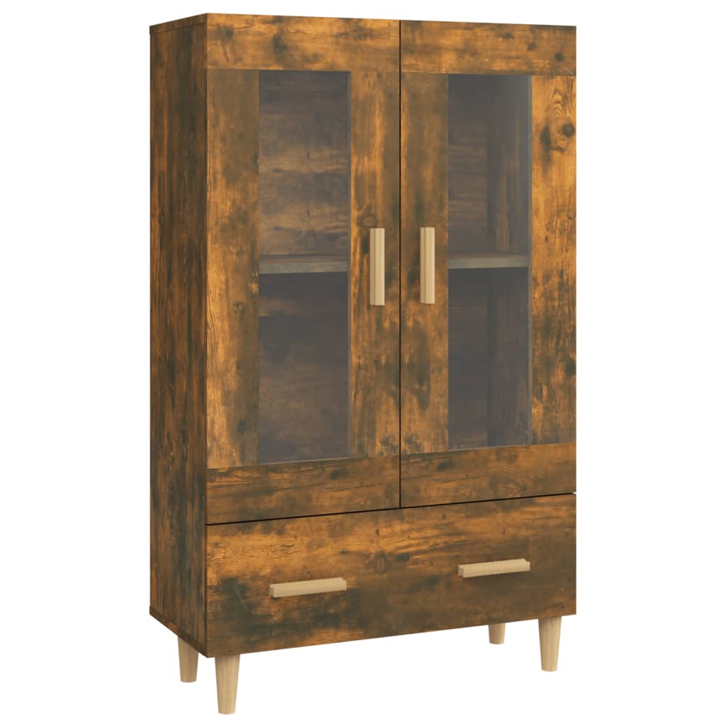 Buffet haut Chêne fumé 70x31x115 cm Bois d'ingénierie - XIOS