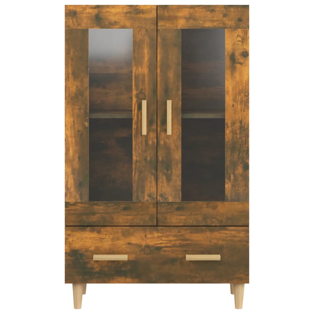 Buffet haut Chêne fumé 70x31x115 cm Bois d'ingénierie - XIOS