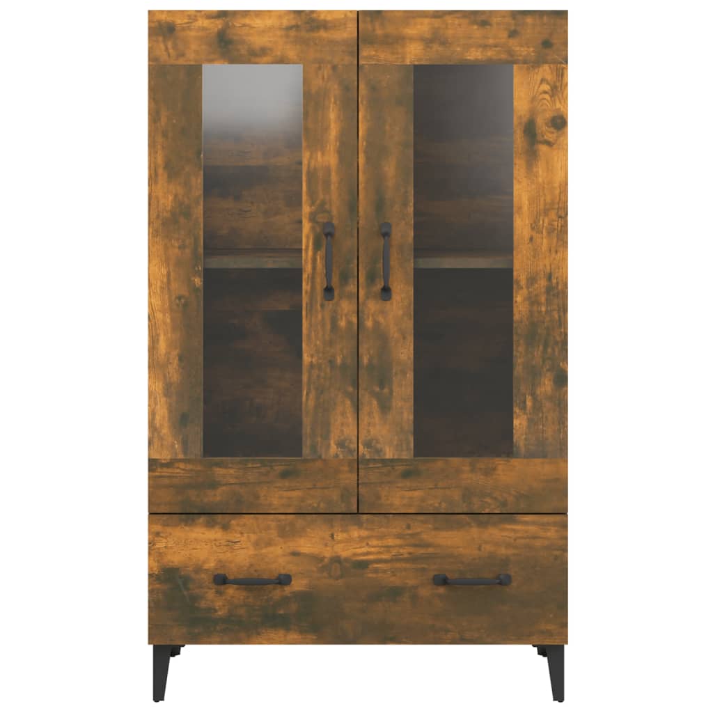 Buffet haut Chêne fumé 70x31x115 cm Bois d'ingénierie - XIOS