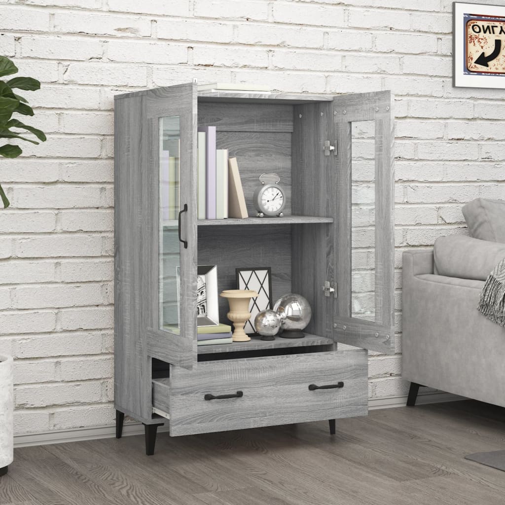 Buffet Sonoma gris 70x31x115 cm Bois d'ingénierie - XIOS