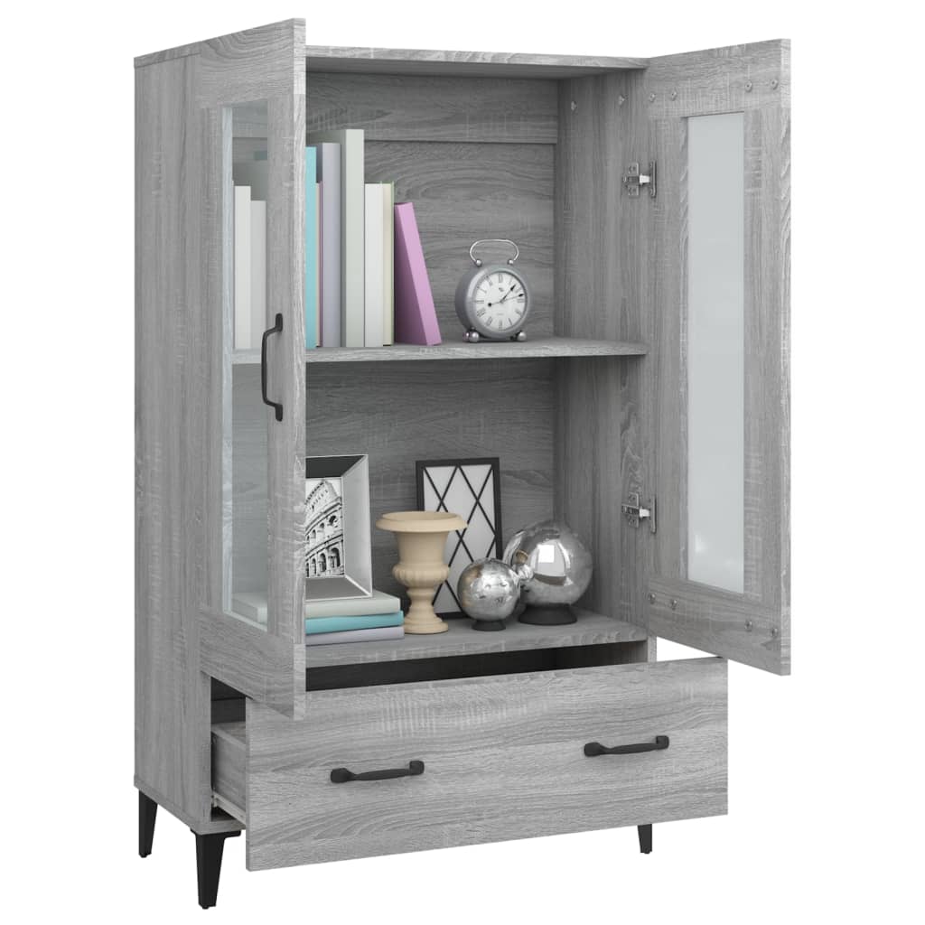 Buffet Sonoma gris 70x31x115 cm Bois d'ingénierie - XIOS