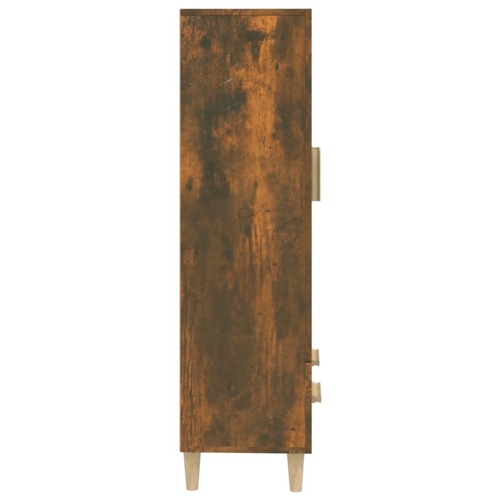 Buffet haut Chêne fumé 70x31x115 cm Bois d'ingénierie - XIOS