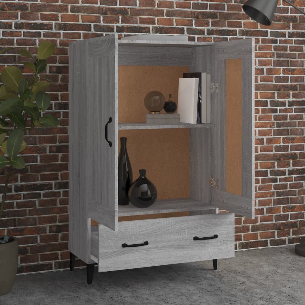 Buffet Sonoma gris 70x31x115 cm Bois d'ingénierie - XIOS