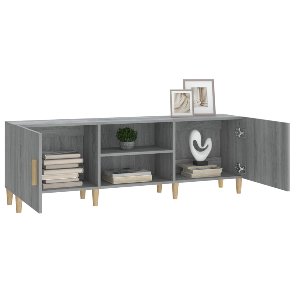 Meuble TV Sonoma gris 150x30x50 cm Bois d'ingénierie - XIOS