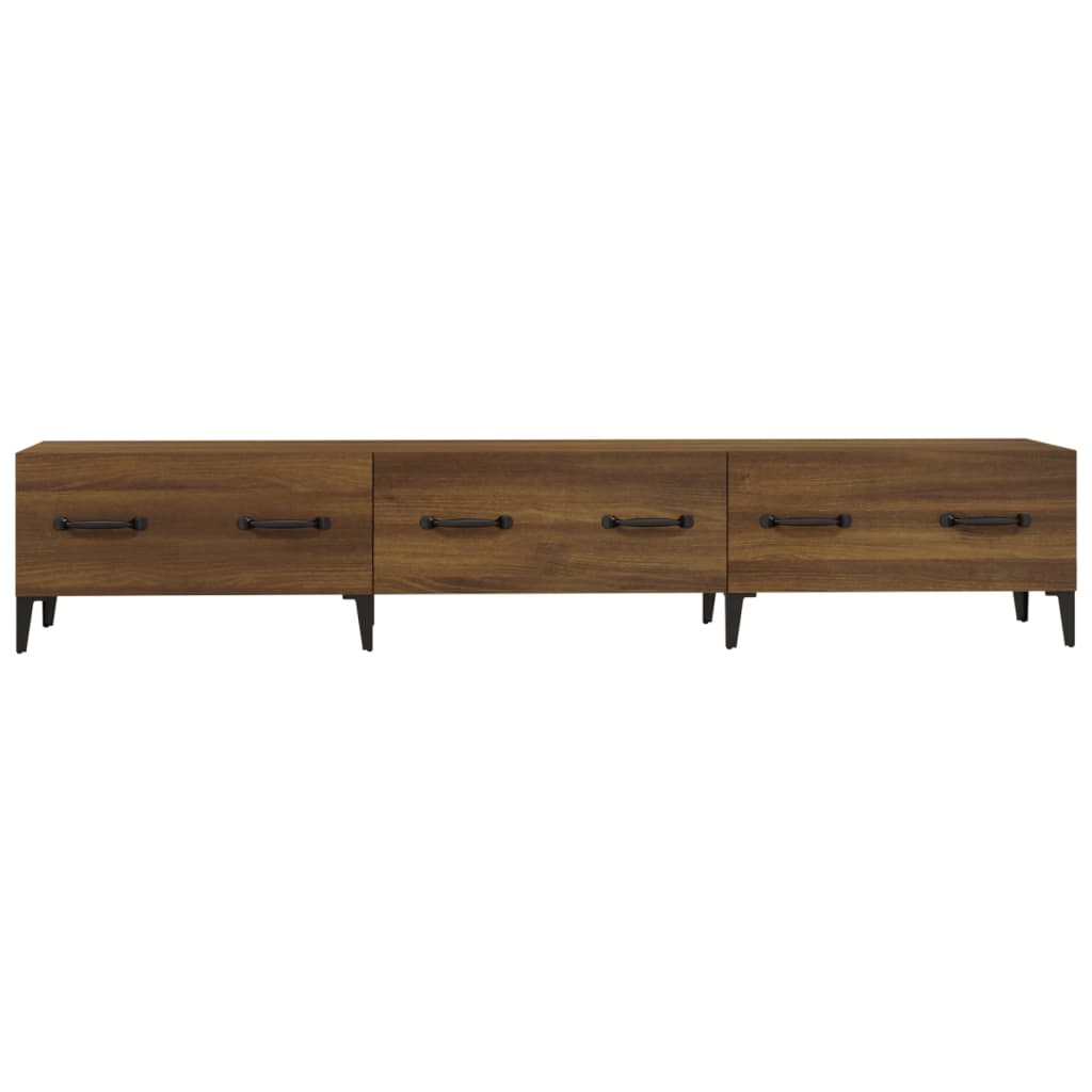 Meuble TV Chêne marron 150x34,5x30 cm Bois d'ingénierie - XIOS