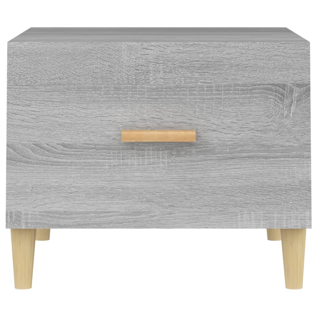 Table basse Sonoma gris 50x50x40 cm Bois d'ingénierie - XIOS