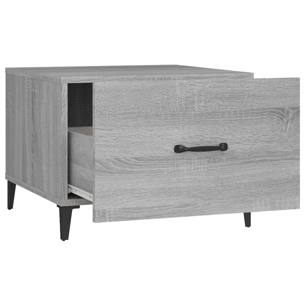 Table basse avec pieds en métal Sonoma gris 50x50x40 cm - XIOS