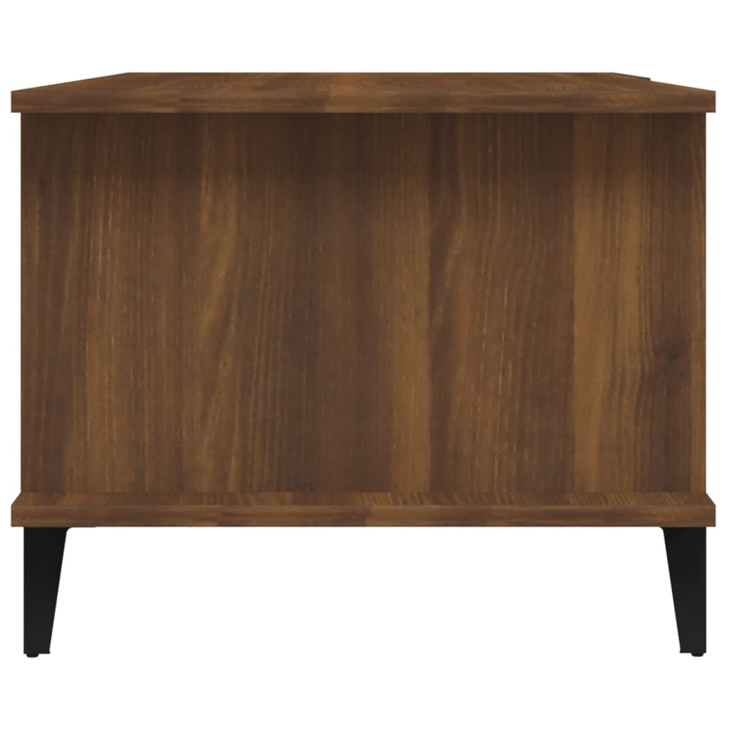 Table basse Chêne marron 90x50x40 cm Bois d'ingénierie - XIOS