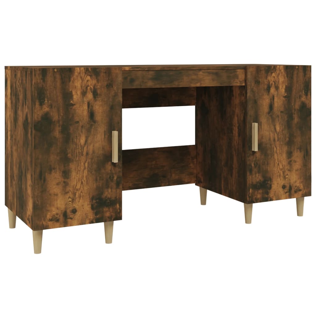 Bureau Chêne fumé 140x50x75 cm Bois d'ingénierie - XIOS