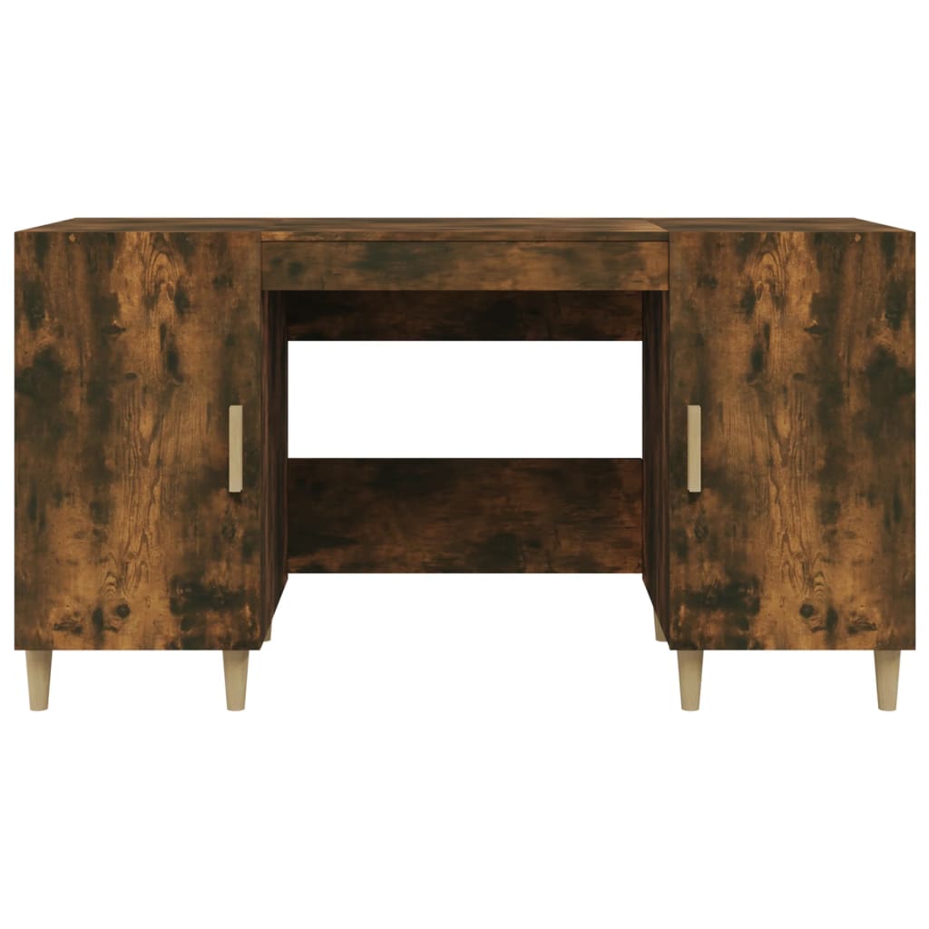 Bureau Chêne fumé 140x50x75 cm Bois d'ingénierie - XIOS