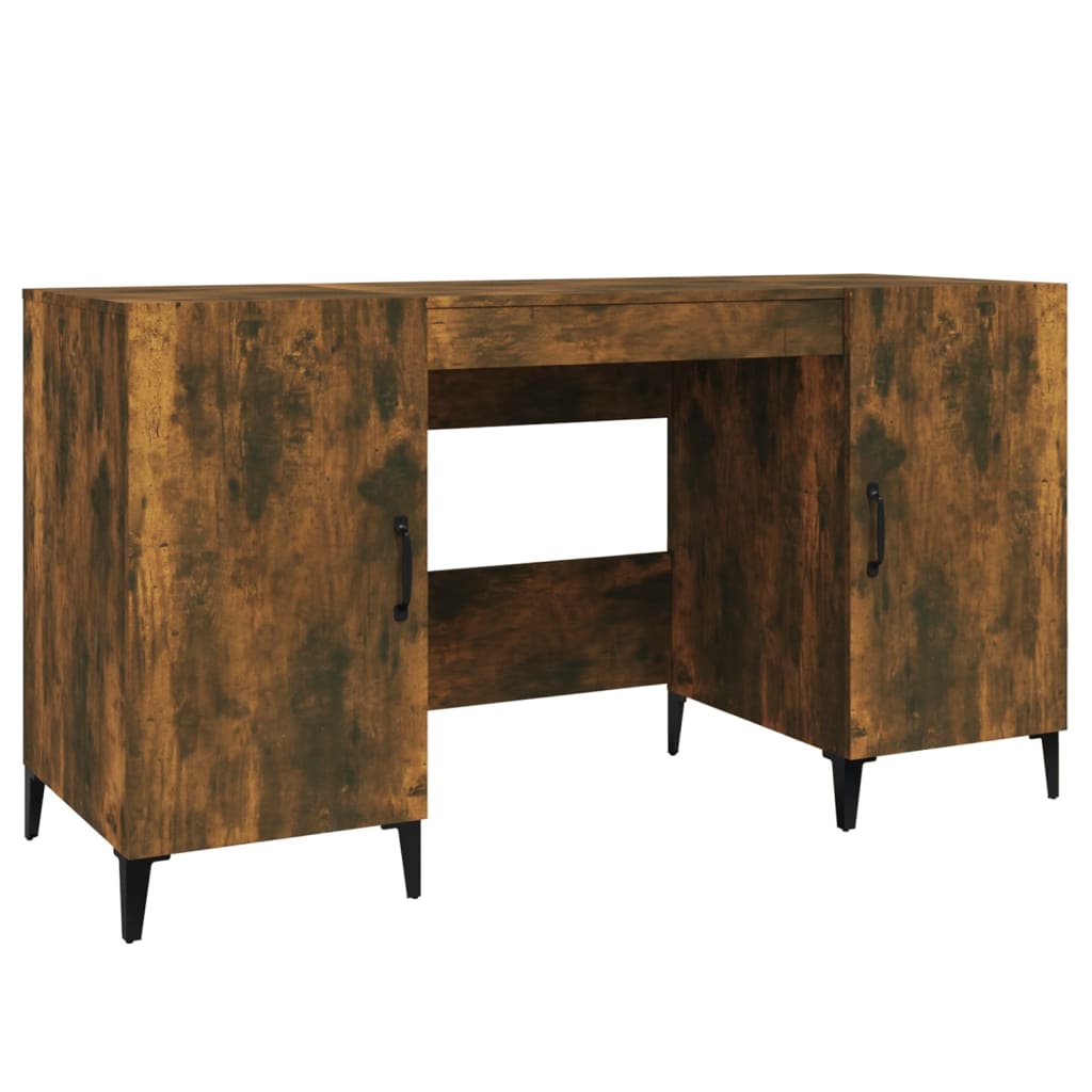 Bureau Chêne fumé 140x50x75 cm Bois d'ingénierie - XIOS