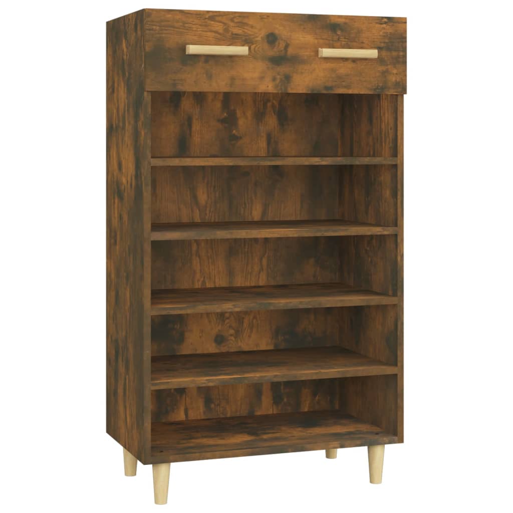 Meuble à chaussures Chêne fumé 60x35x105 cm Bois d'ingénierie - XIOS