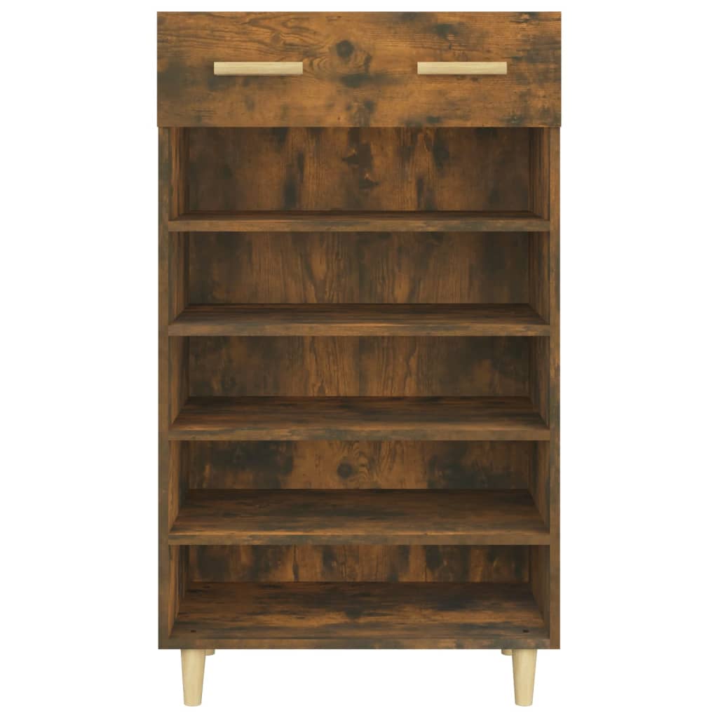 Meuble à chaussures Chêne fumé 60x35x105 cm Bois d'ingénierie - XIOS