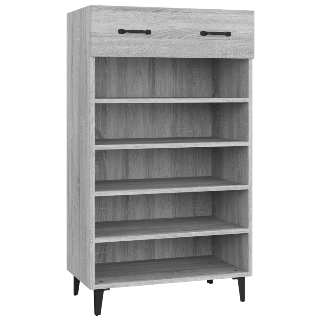 Armoire à chaussures Sonoma gris 60x35x105 cm Bois d'ingénierie - XIOS