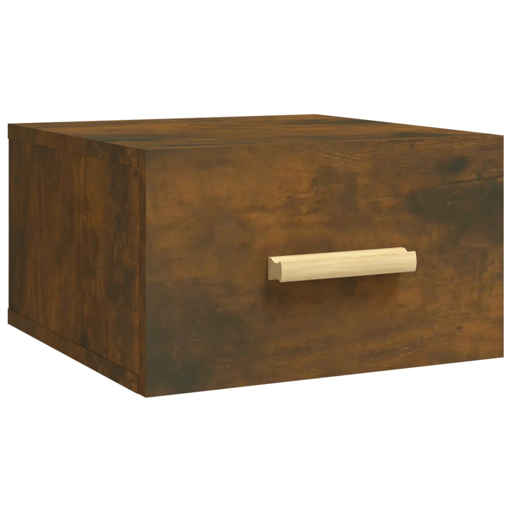 Tables de chevet murales 2 pcs chêne fumé 35x35x20 cm - XIOS