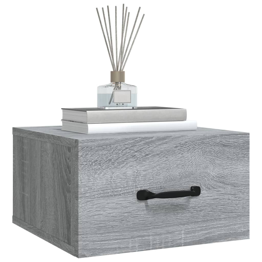 Tables de chevet murales 2 pcs Sonoma gris 35x35x20 cm - XIOS