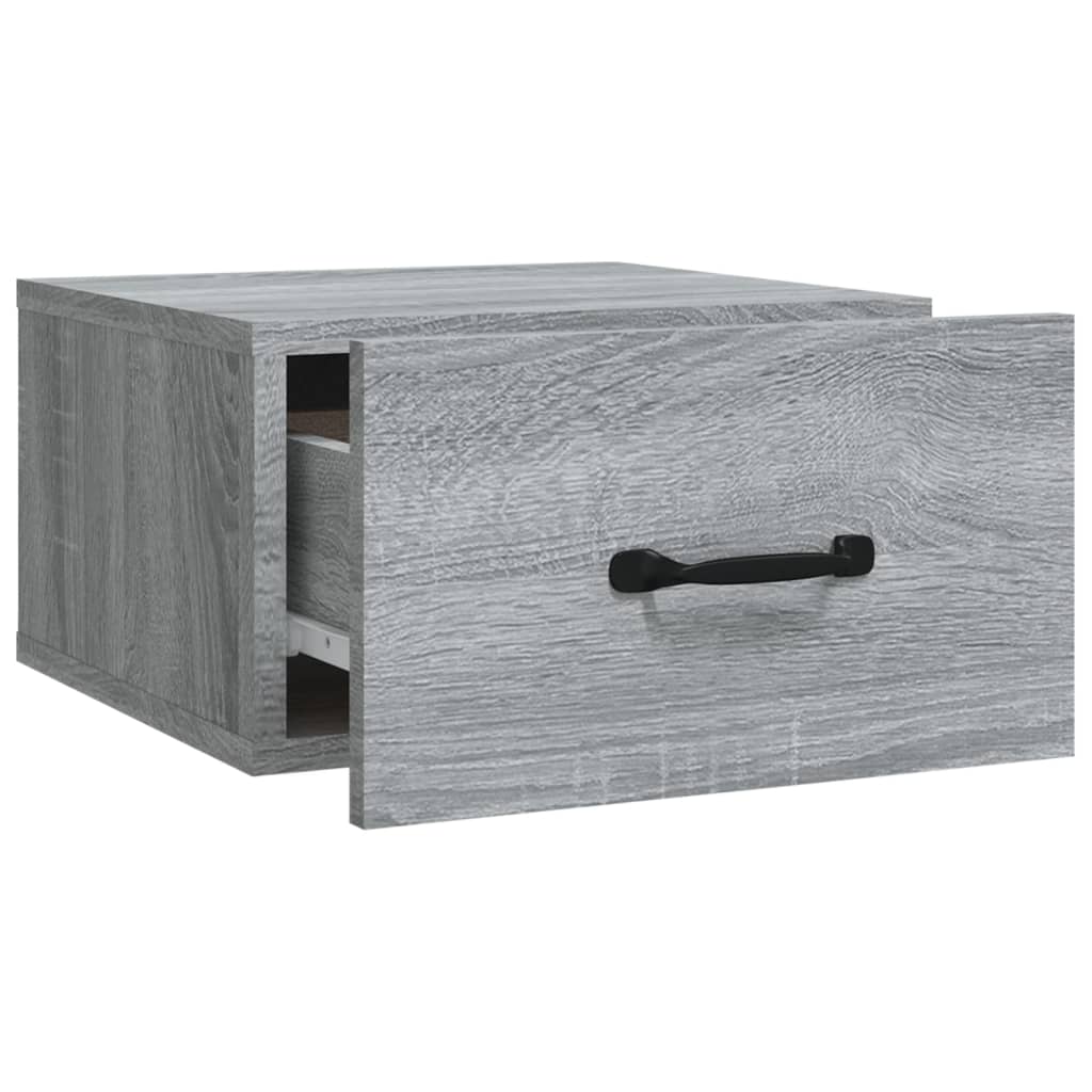 Tables de chevet murales 2 pcs Sonoma gris 35x35x20 cm - XIOS