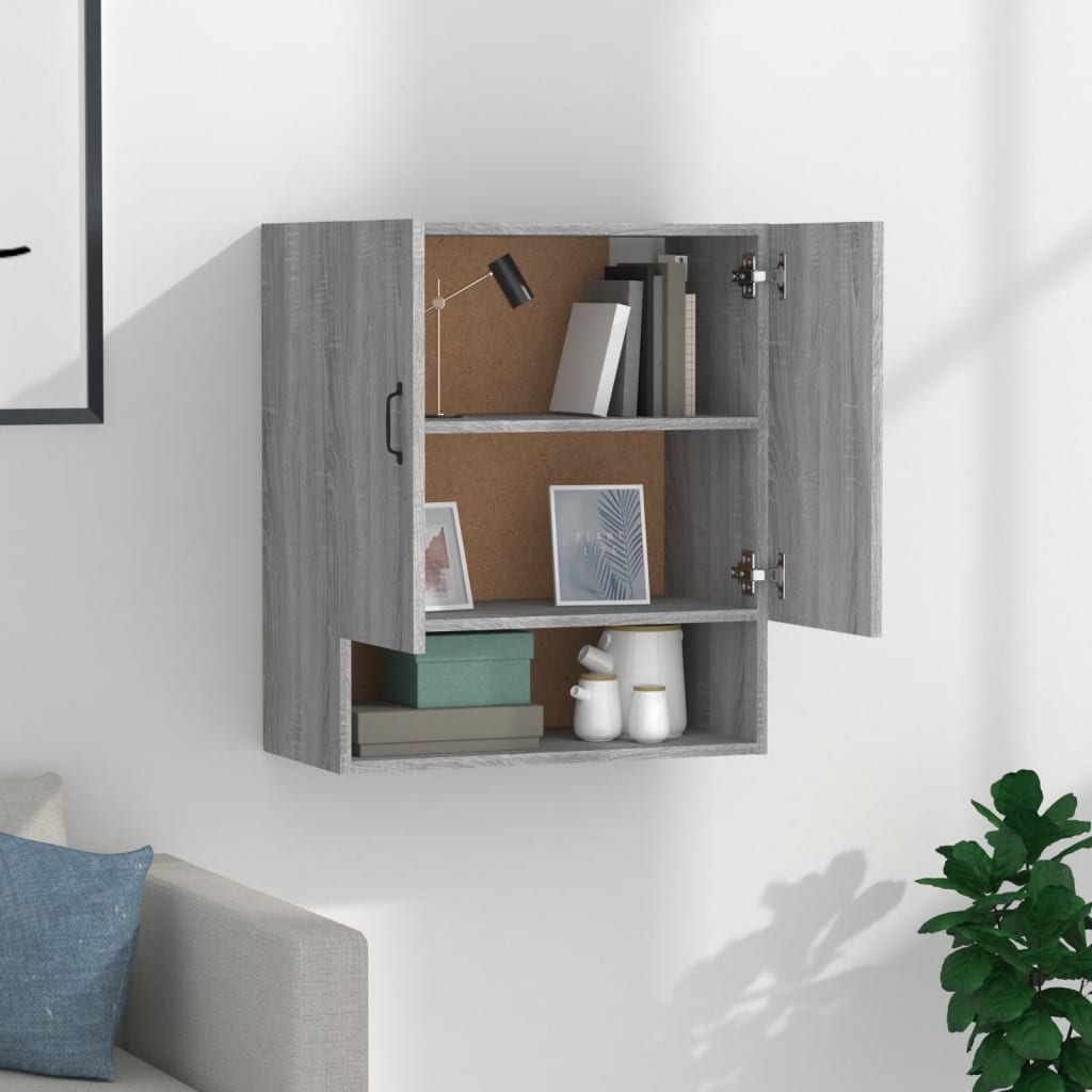 Armoire murale Sonoma gris 60x31x70 cm Bois d'ingénierie - XIOS