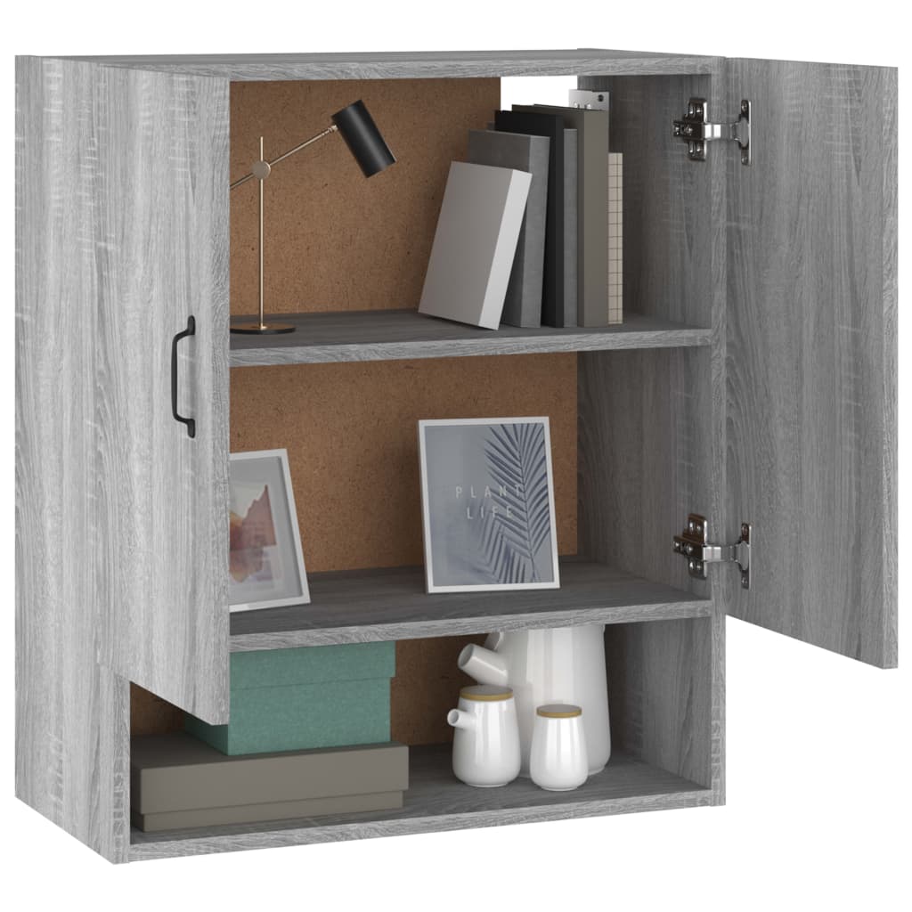 Armoire murale Sonoma gris 60x31x70 cm Bois d'ingénierie - XIOS