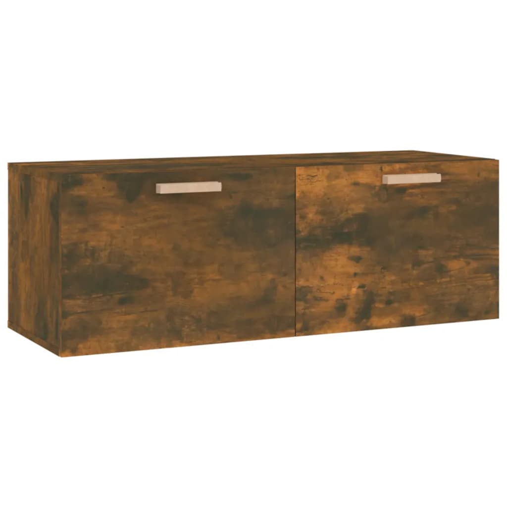 Armoire murale Chêne fumé 100x36,5x35 cm Bois d'ingénierie - XIOS