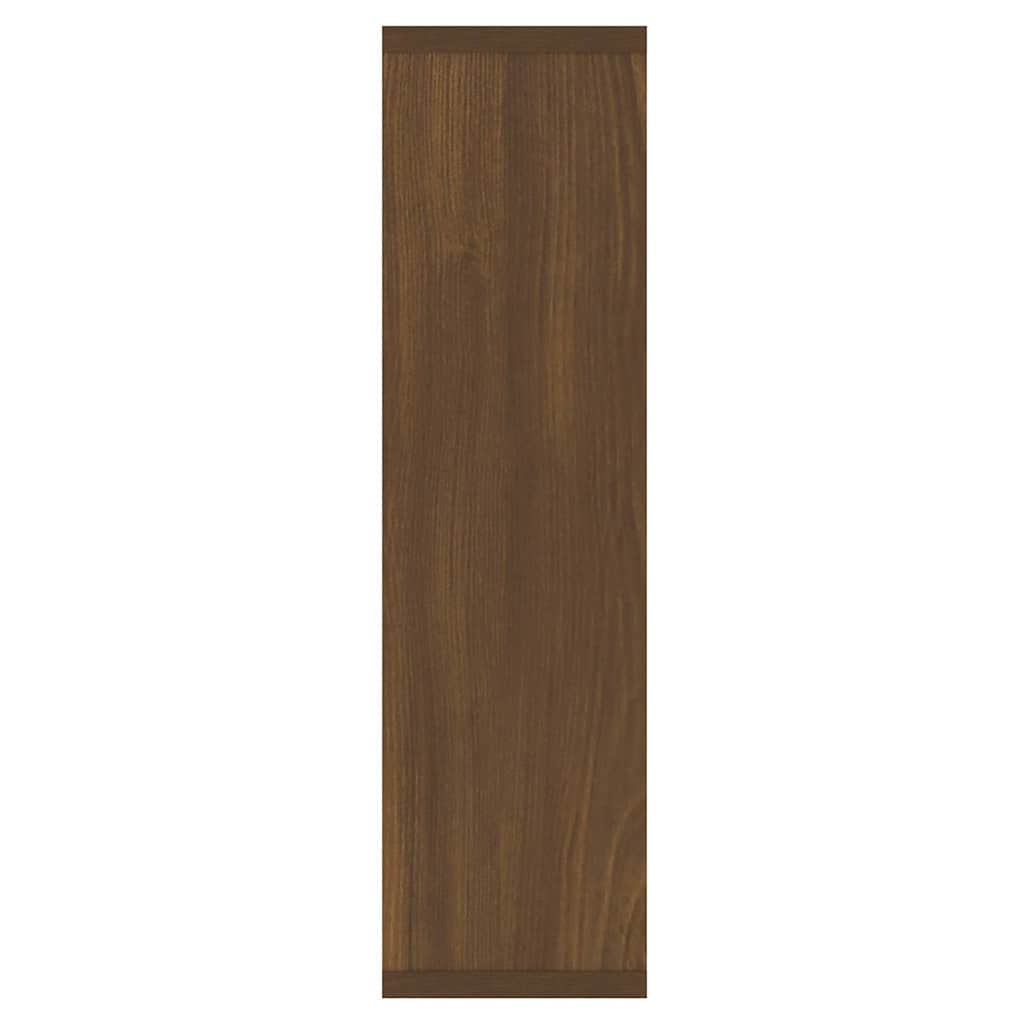 Armoire à miroir avec LED Chêne marron 76x15x55 cm