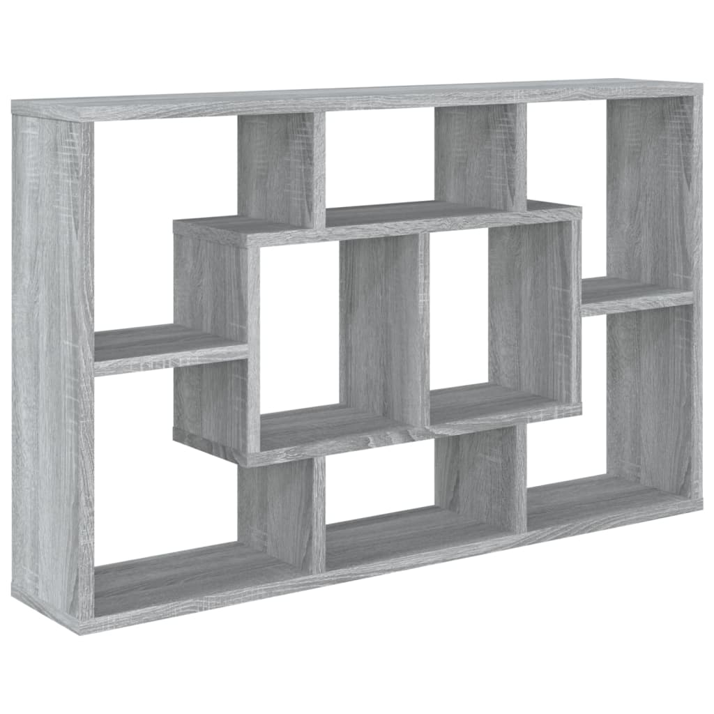 Étagère murale Sonoma gris 85x16x52,5 cm Bois d'ingénierie - XIOS
