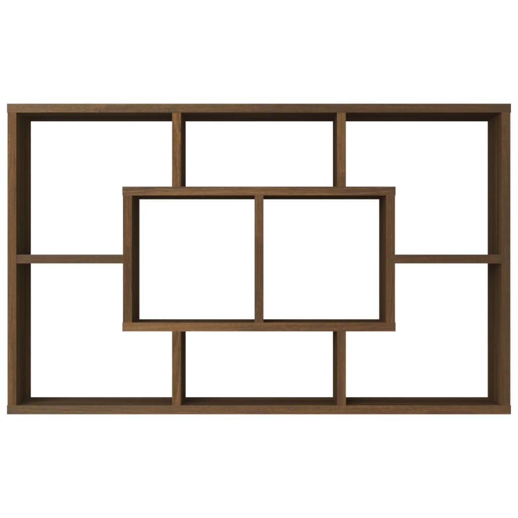 Étagère murale Chêne marron 85x16x52,5 cm Bois d'ingénierie - XIOS