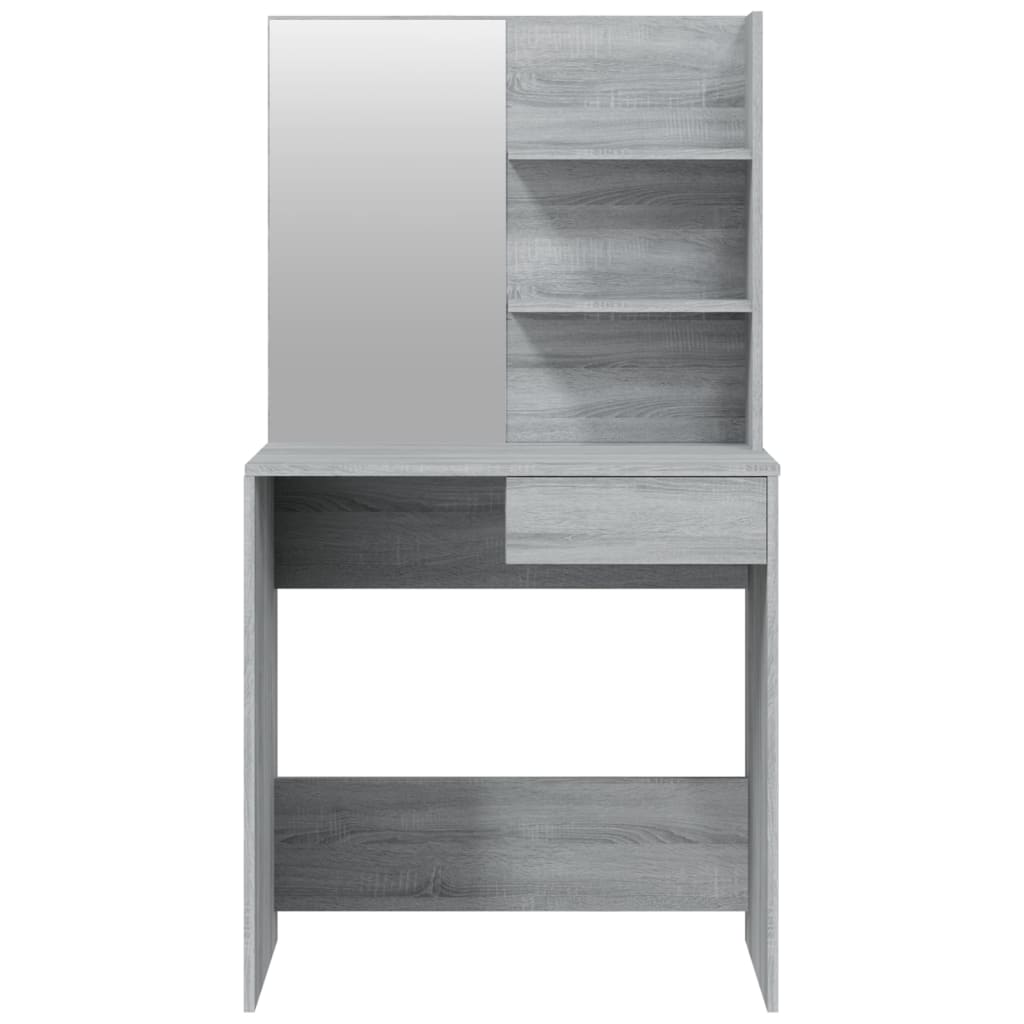 Coiffeuse avec miroir Sonoma gris 74,5x40x141 cm - XIOS