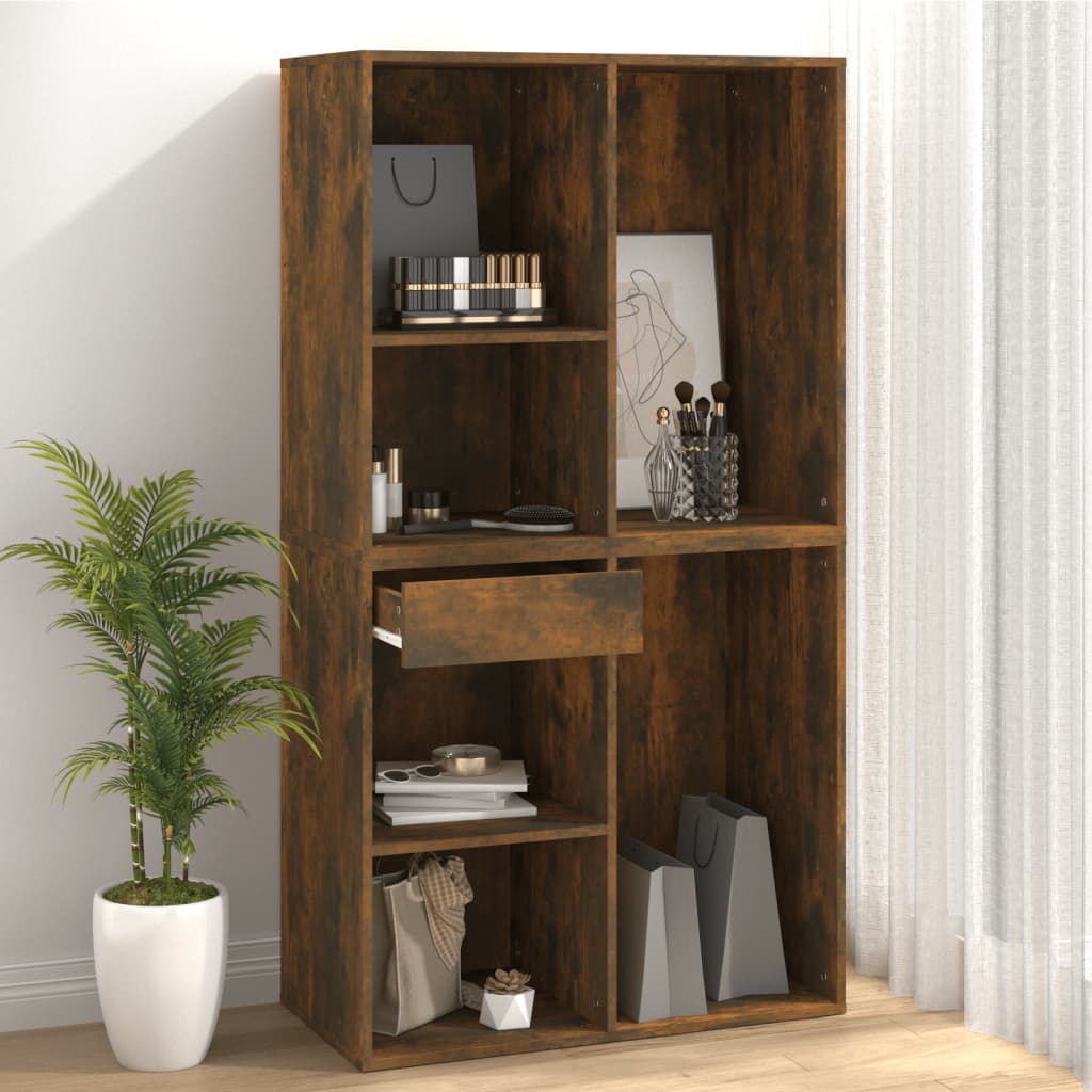 Armoire cosmétique Chêne fumé 80x40x75 cm Bois d'ingénierie - XIOS
