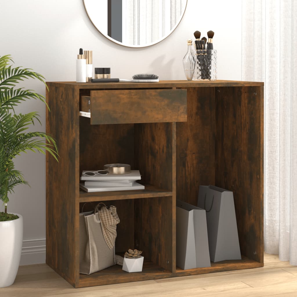 Armoire cosmétique Chêne fumé 80x40x75 cm Bois d'ingénierie - XIOS
