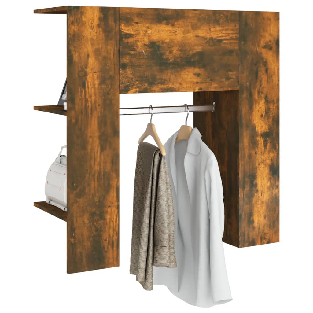 Armoire de couloir Chêne fumé 97,5x37x99 cm Bois d'ingénierie - XIOS