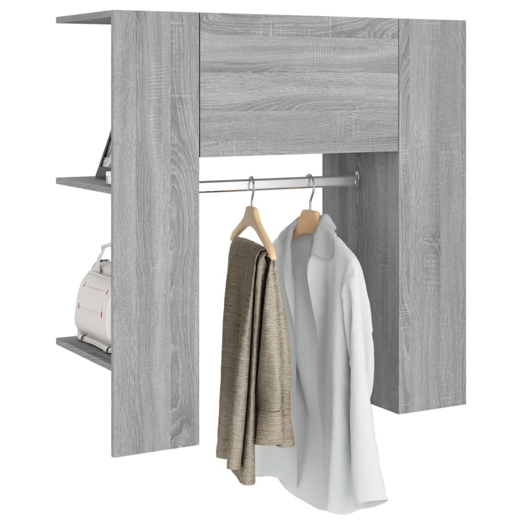Armoire de couloir Sonoma gris 97,5x37x99 cm Bois d'ingénierie - XIOS