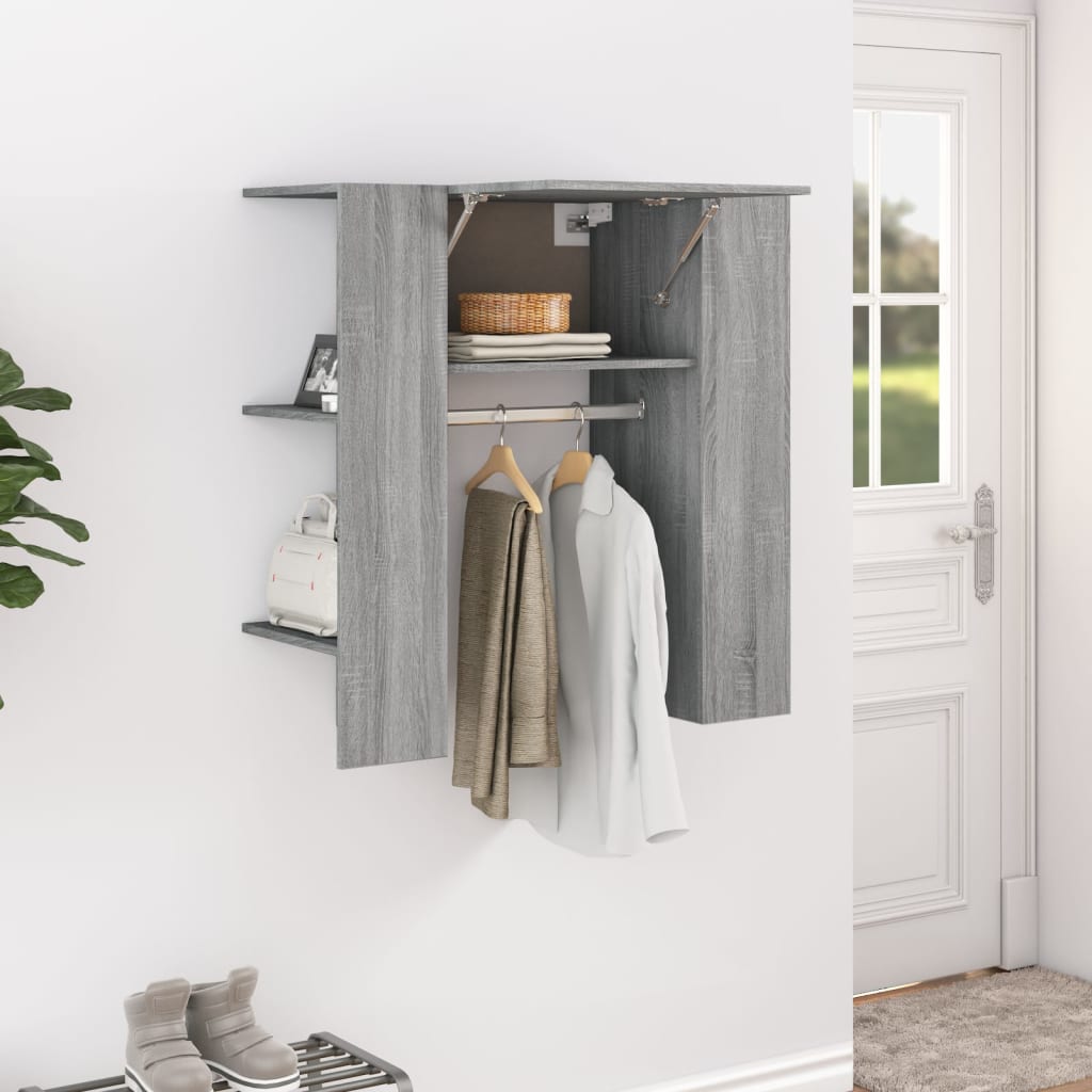 Armoire de couloir Sonoma gris 97,5x37x99 cm Bois d'ingénierie - XIOS