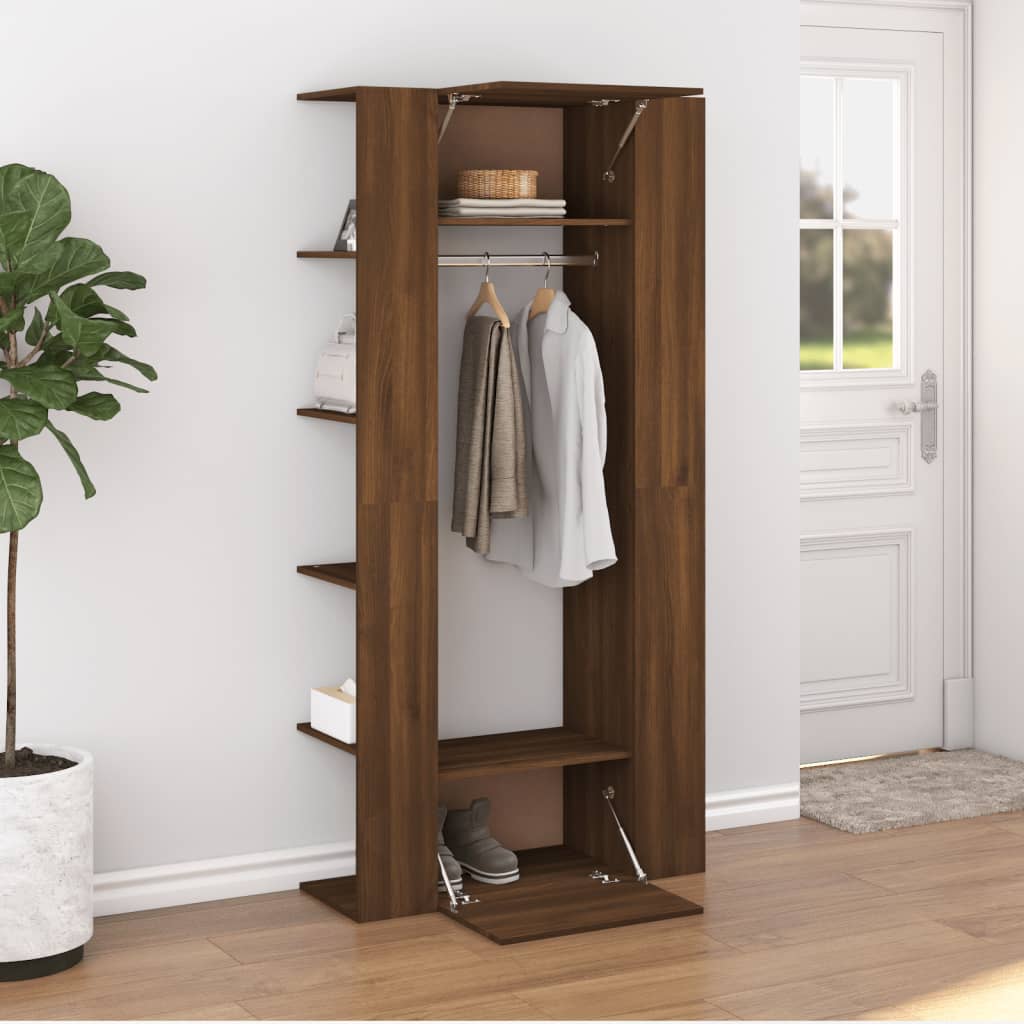Armoire de couloir Chêne marron 97,5x37x99 cm Bois d'ingénierie - XIOS