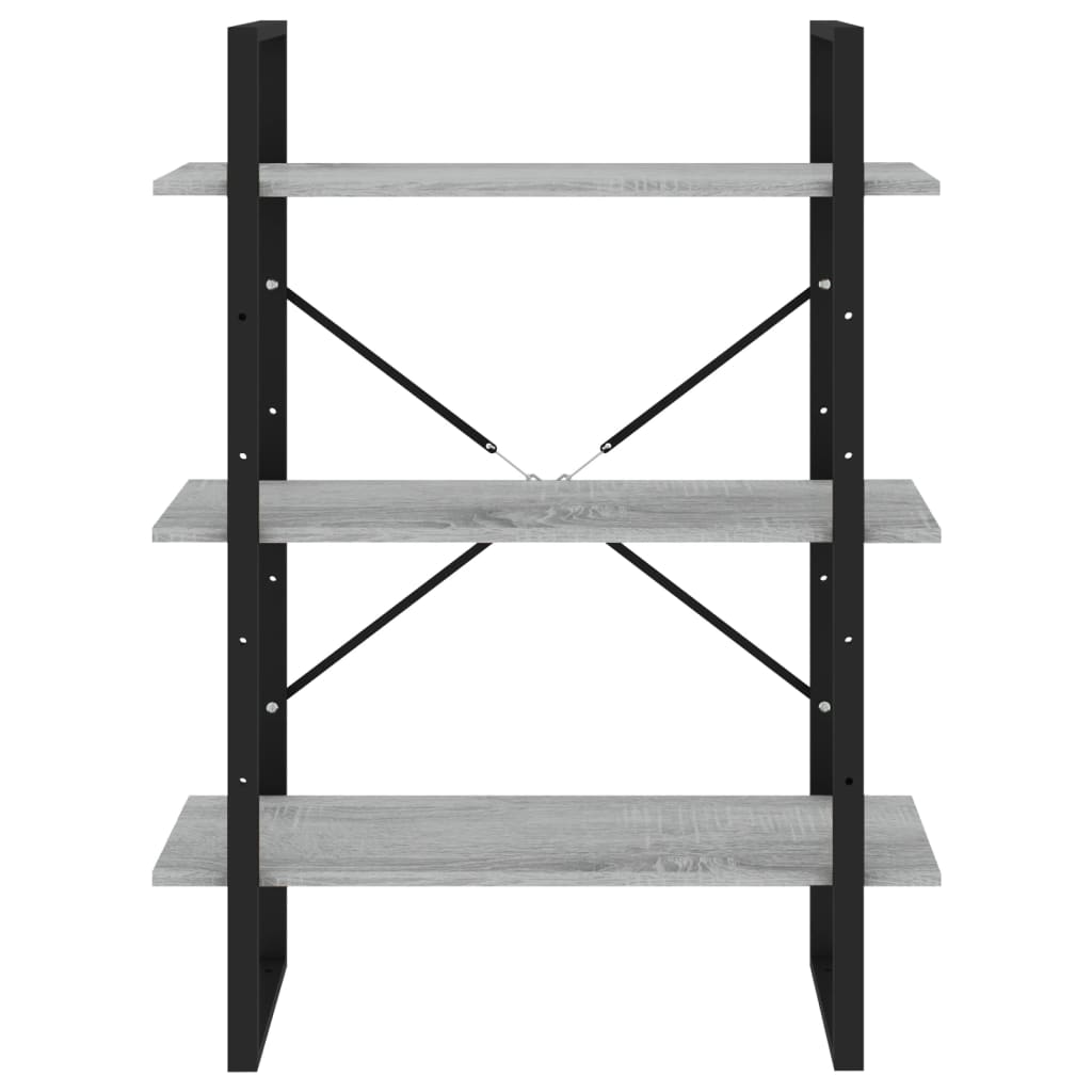 Bibliothèque Sonoma gris 80x30x105 cm Bois d'ingénierie - XIOS