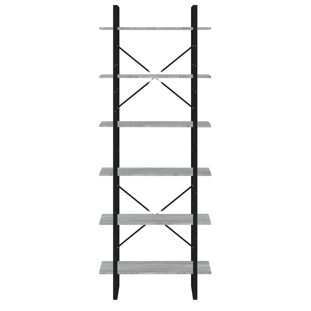 Armoire haute Sonoma gris 80x30x210 cm Bois d'ingénierie - XIOS