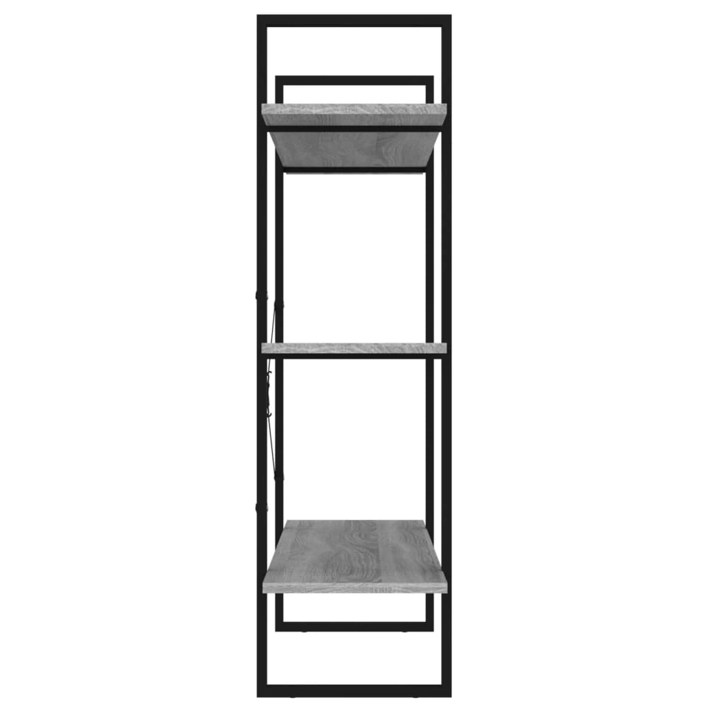 Bibliothèque Sonoma gris 100x30x105 cm Bois d'ingénierie - XIOS