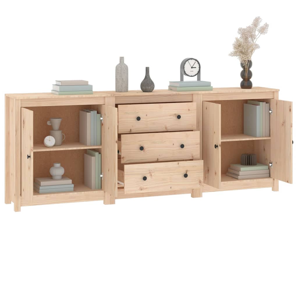 Buffet 210x35x80 cm Bois massif de pin - XIOS