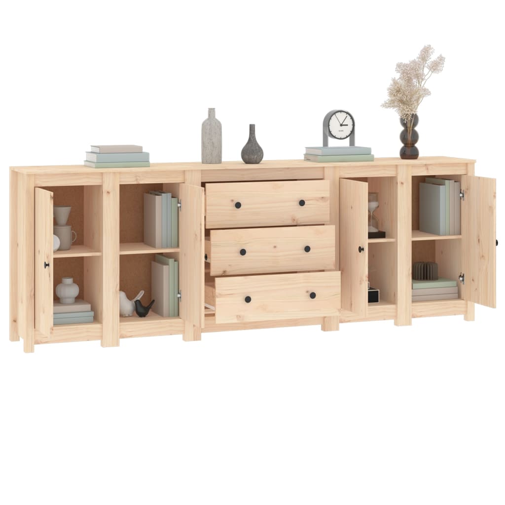 Buffet 230x35x80 cm Bois massif de pin - XIOS