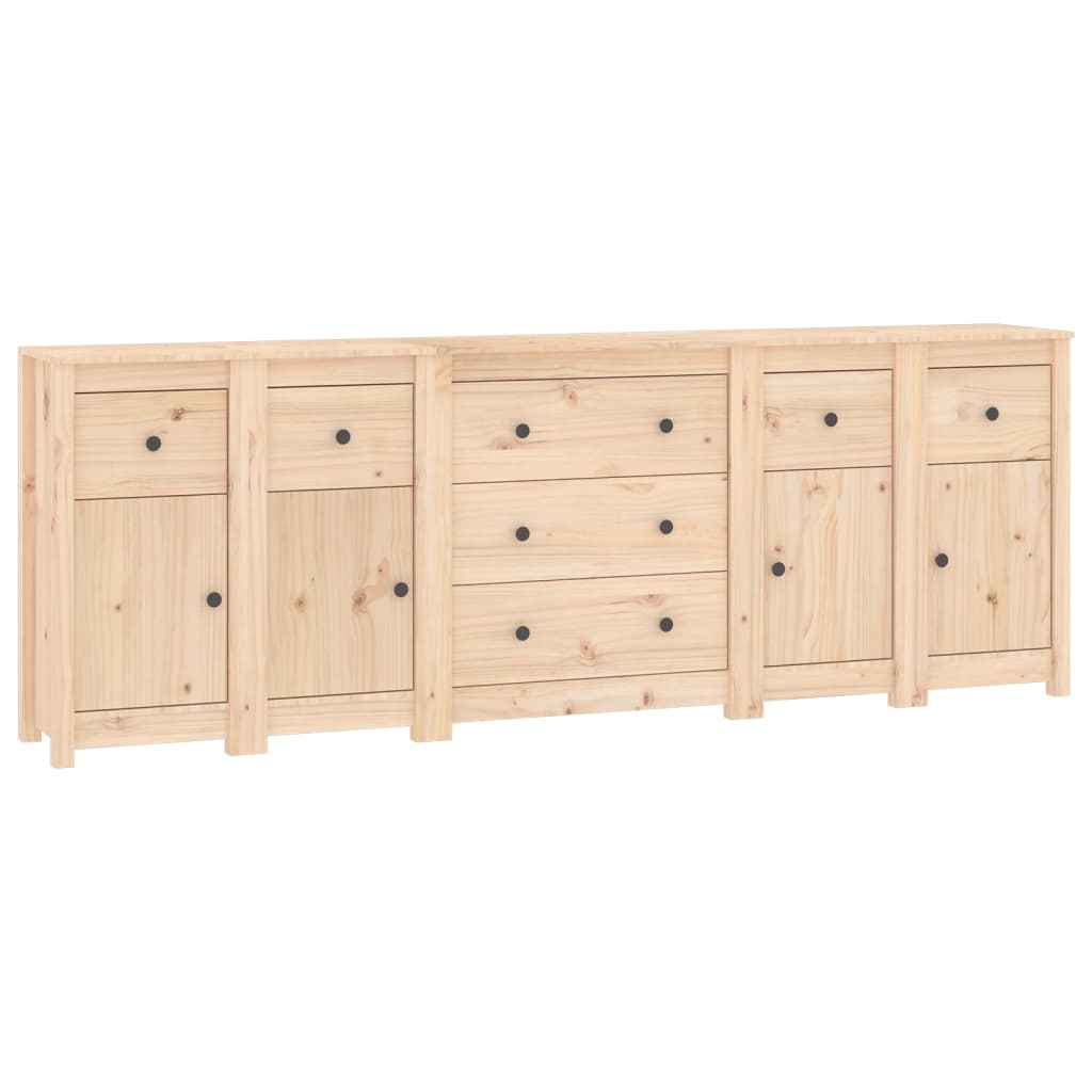 Buffet 230x35x80 cm Bois massif de pin - XIOS