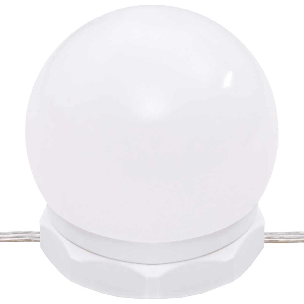 Ensemble de coiffeuse avec LED Gris béton Bois d'ingénierie - XIOS