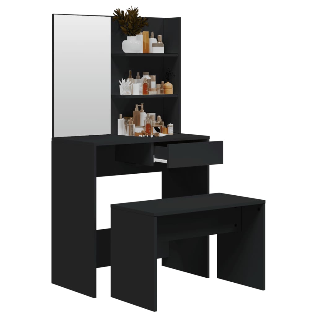 Ensemble de coiffeuse noir 74,5x40x141 cm - XIOS